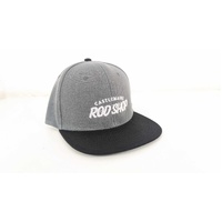 Castlemaine Rod Shop Snap Back Caps [Grey black peak]